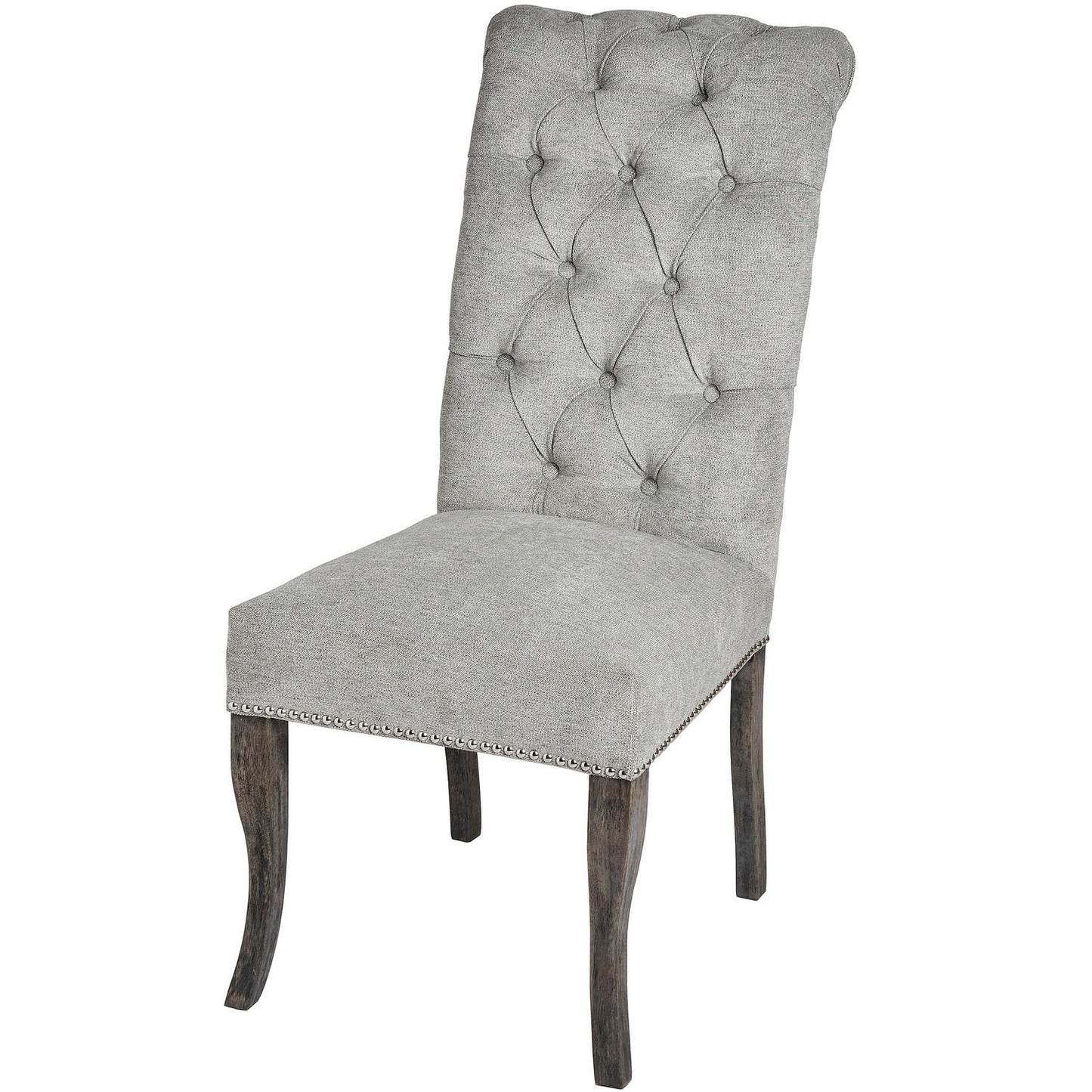 Silver Elegance Roll-Back Dining Chair