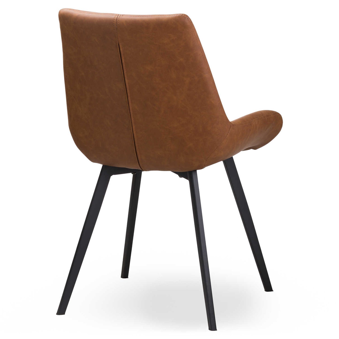 Tan Leatherette Dining Chair