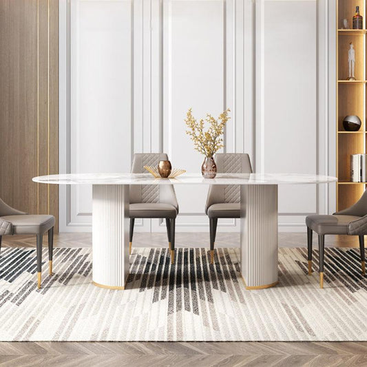 Pure Elegance White Dining Table - Dining Table