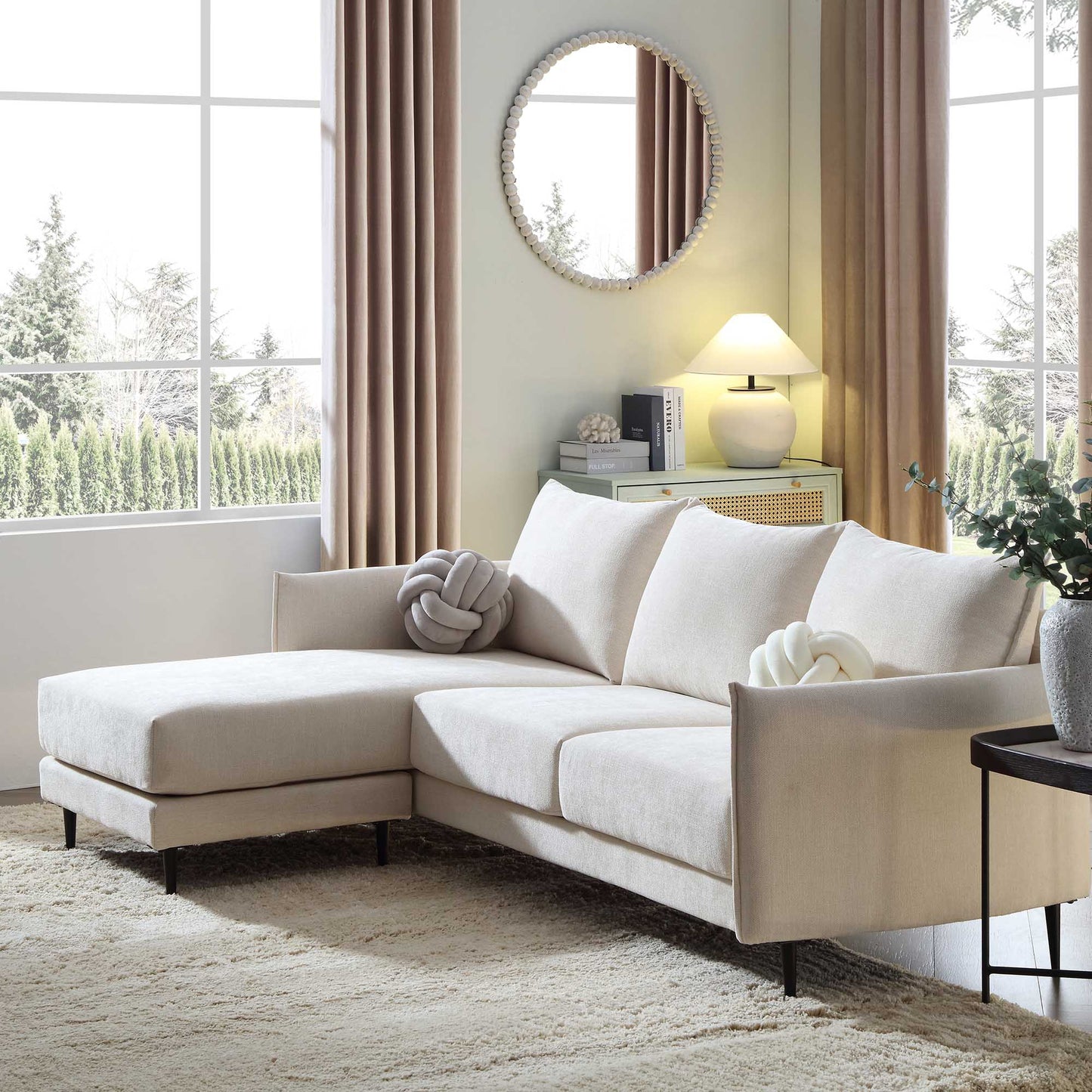 Plush Lounge Seater Chaise Sofa - Chaise Sofa