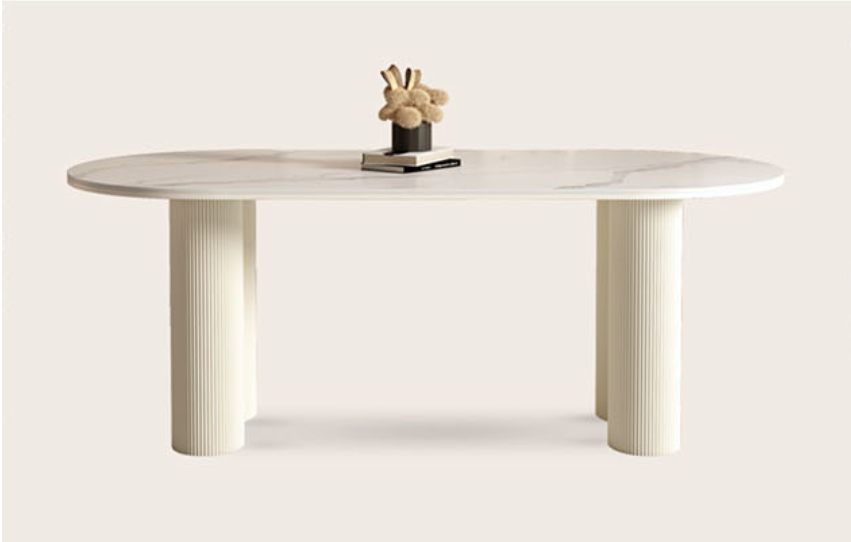 Andean Elegance White Dining Table Set