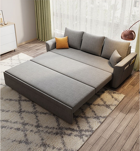 Serenity Sleeper Sofa - Premium Linen Elegance